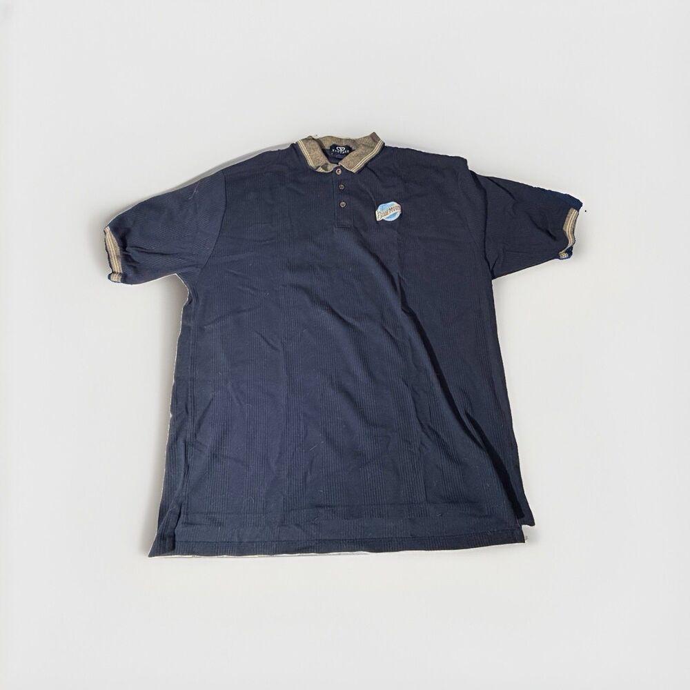 Blue Moon Beer Polo Shirt Men’s XXL Vantage Navy Embroidered Logo Brewery